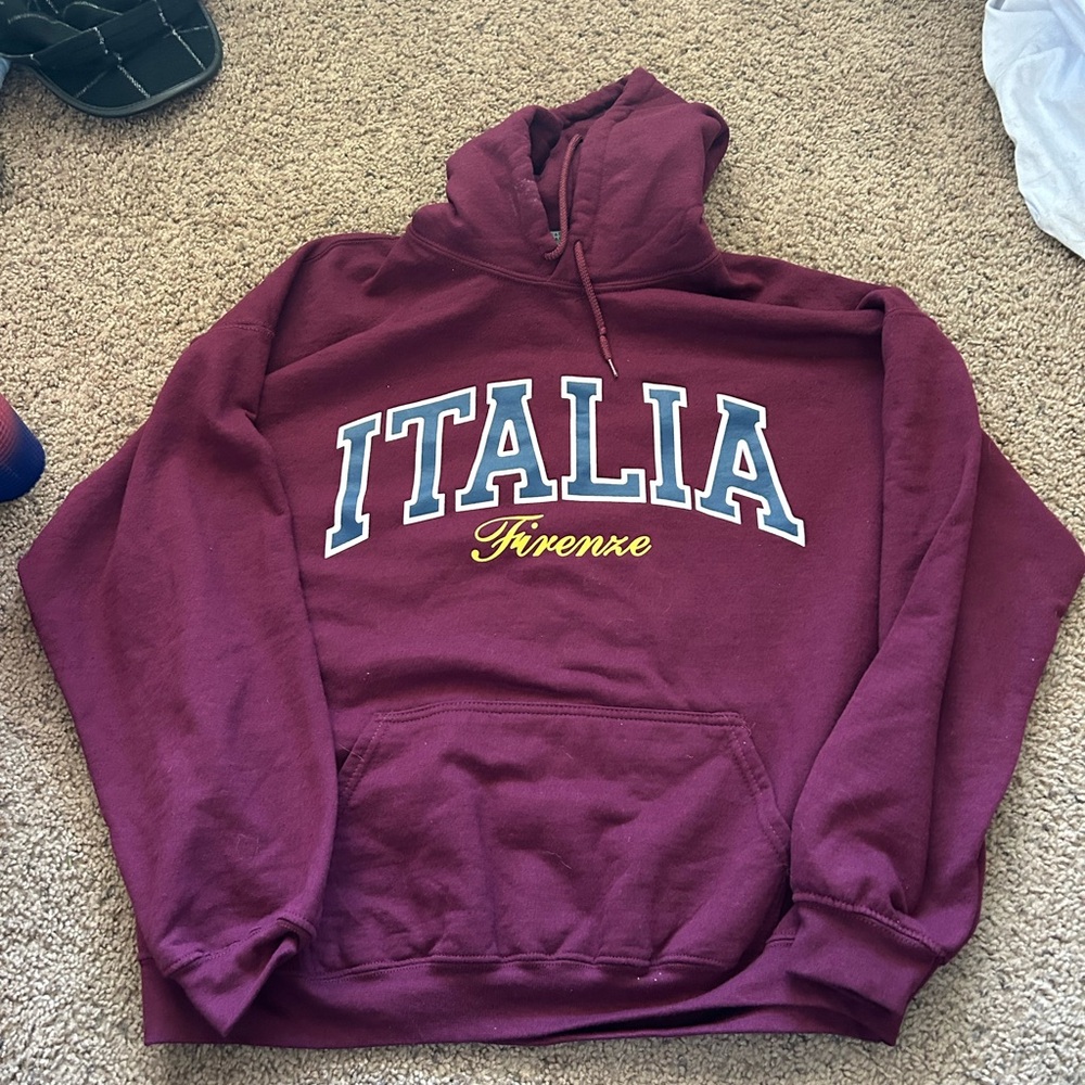 Italia Firenze Maroon Hoodie